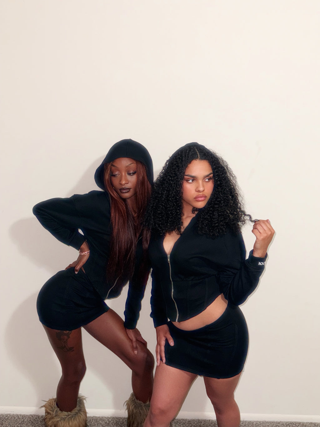 Sia Corset Hoodie and Mini Skirt Set