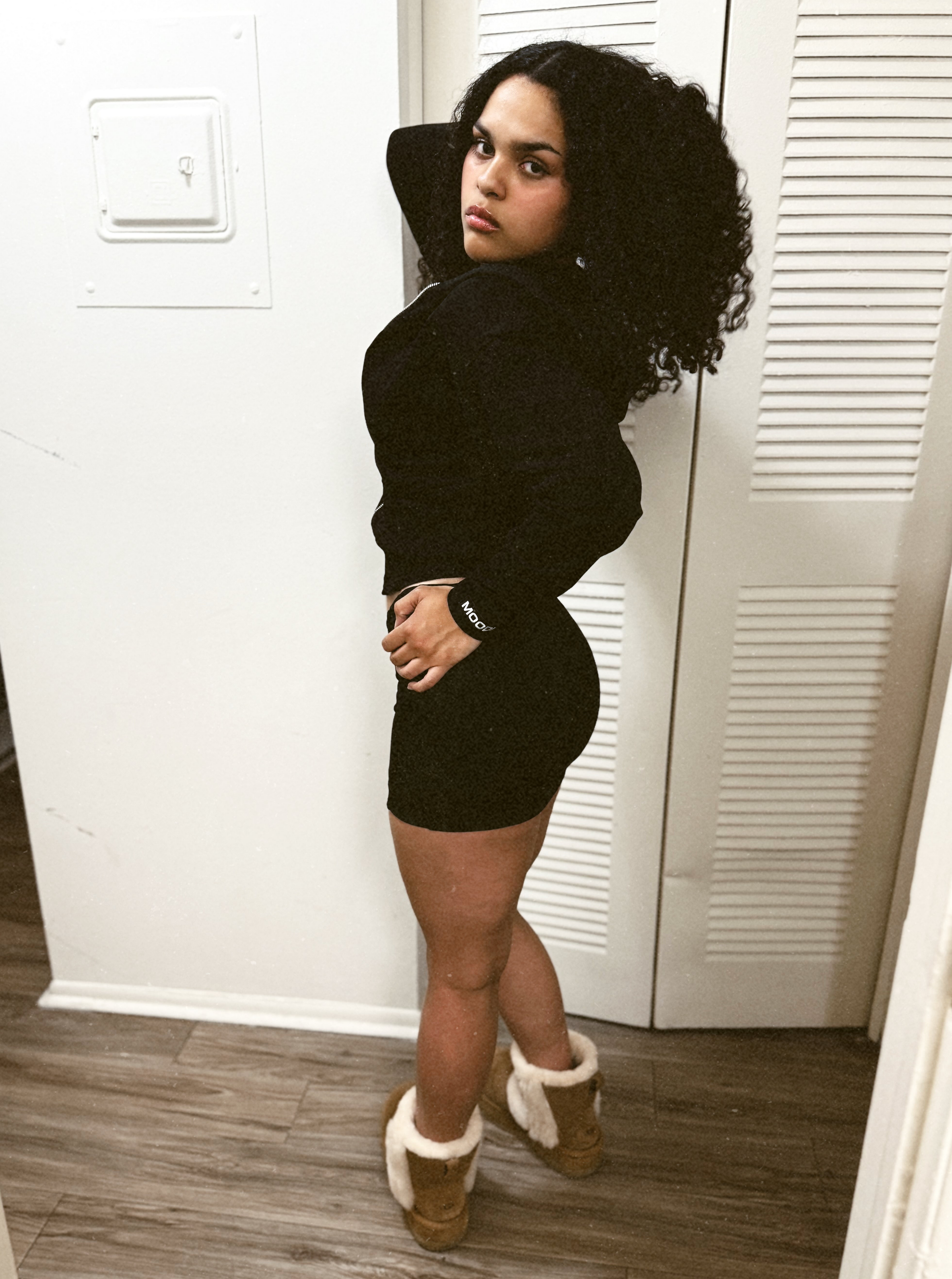 ST1: Ribbed French Terry Mini Skirt Set